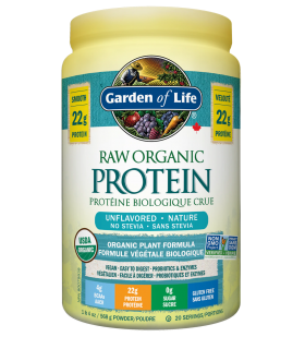Garden of Life RAW Organic Protein, Unflavored  568 g | Unbeatable Prices, Daily Deals | VITASHOP