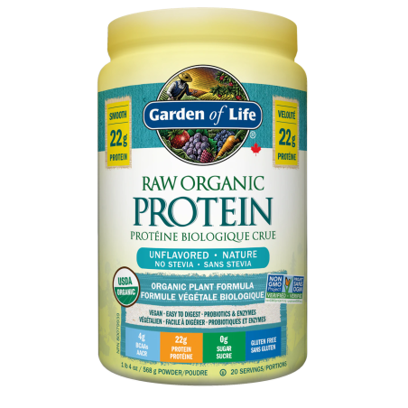 RAW Organic Protein, Unflavored  568 g | Safest & Easiest Shopping Vitamins Online | VITASHOP