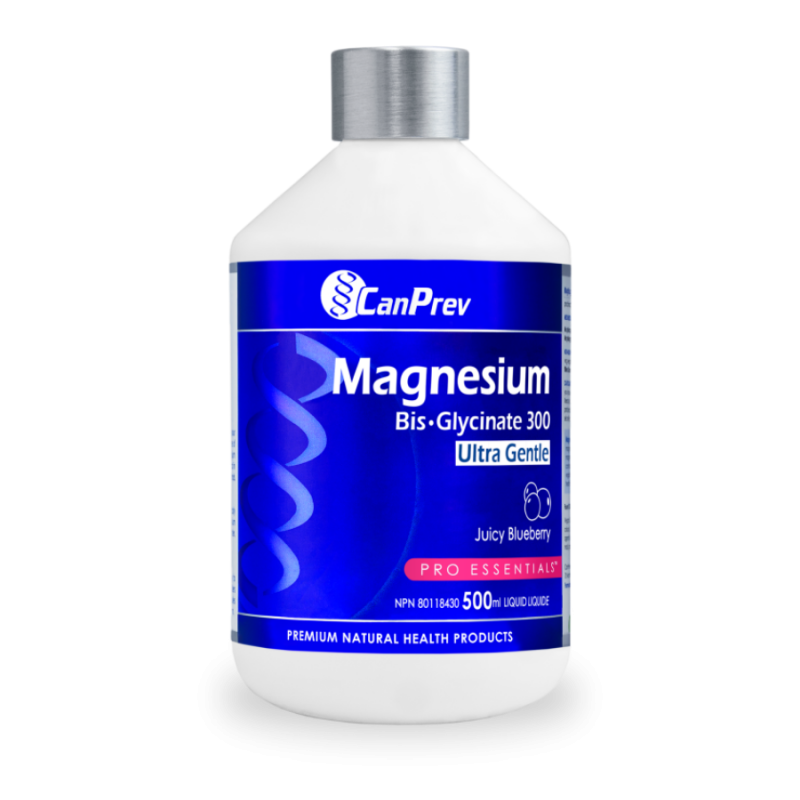 Magnésium Bis-Glycinate 300 Ultra Gentle Liquid 500ml - Juicy Blueberry