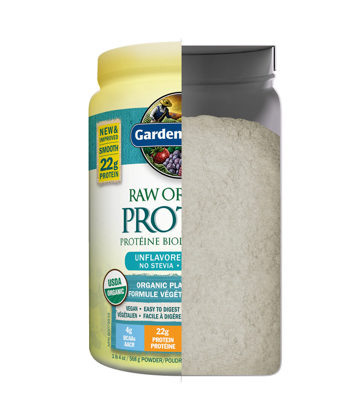 RAW Organic Protein, Unflavored  568 g | Safest & Easiest Shopping Vitamins Online | VITASHOP