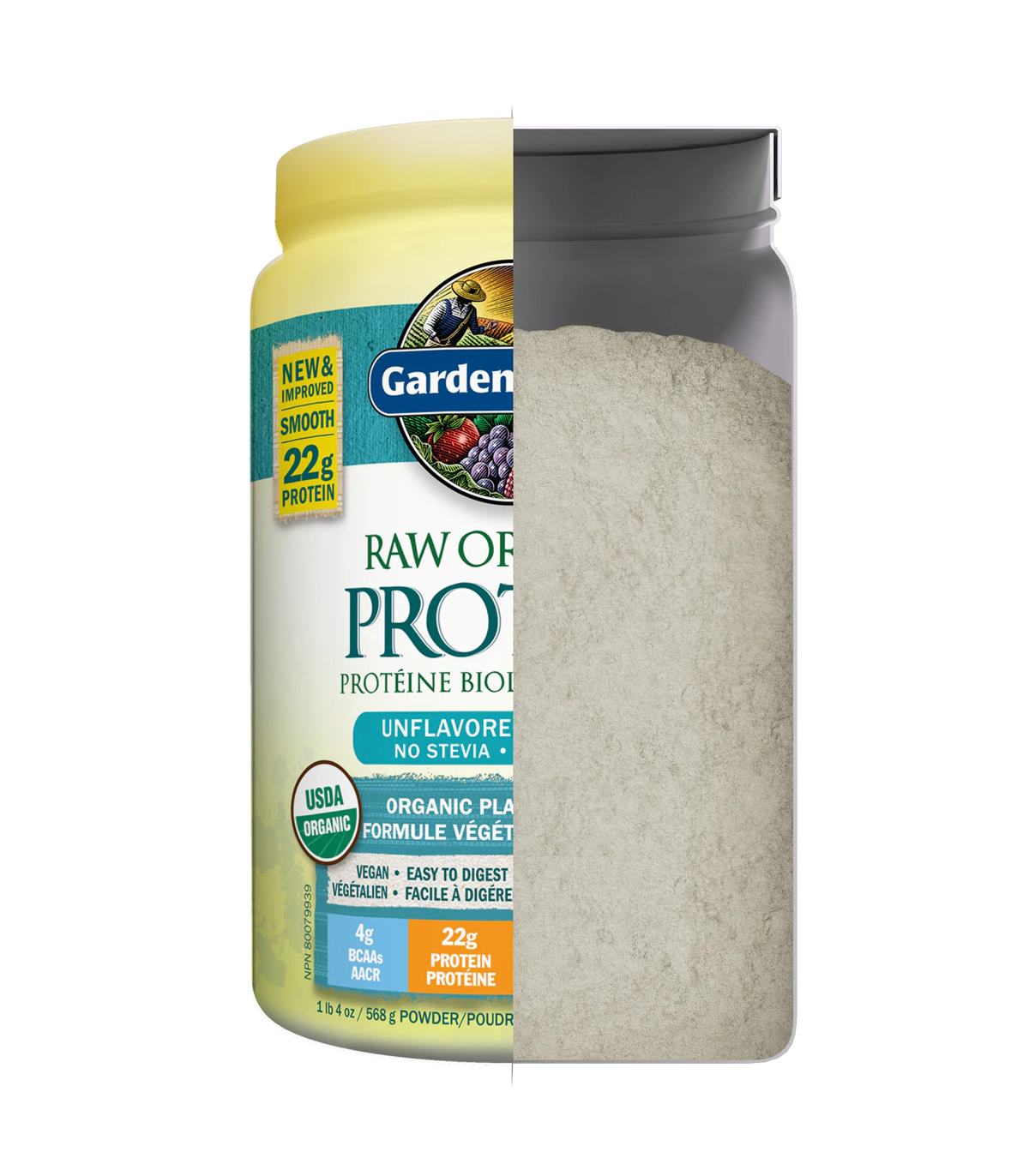 RAW Organic Protein, Unflavored  568 g | Safest & Easiest Shopping Vitamins Online | VITASHOP