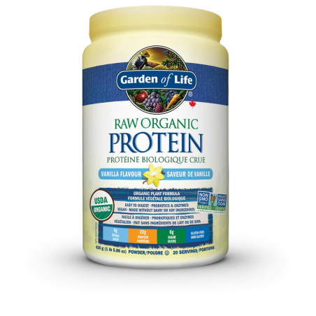 Garden of Life RAW Organic Protein, Vanilla 620 g | 每天不同折扣, 全网最低价格 | 种类齐全的保健品店铺 VITASHOP, 只有你想不到, 没有你买不到 !