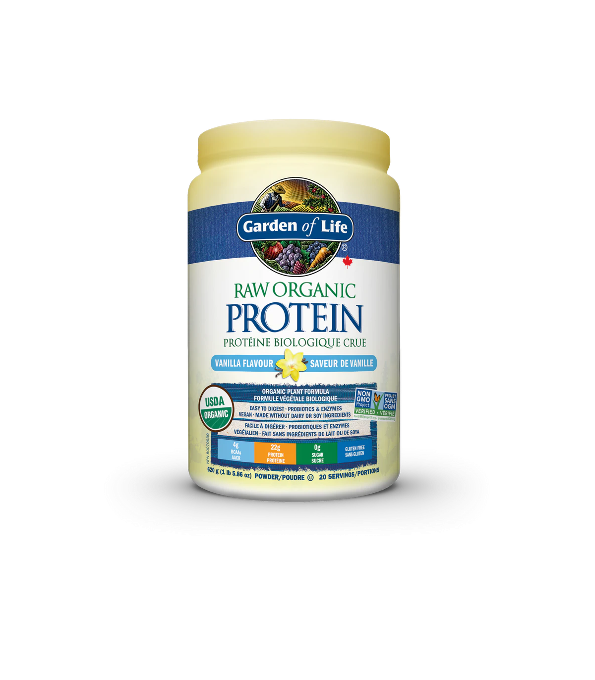 Garden of Life RAW Organic Protein, Vanilla 620 g | 每天不同折扣, 全网最低价格 | 种类齐全的保健品店铺 VITASHOP, 只有你想不到, 没有你买不到 !