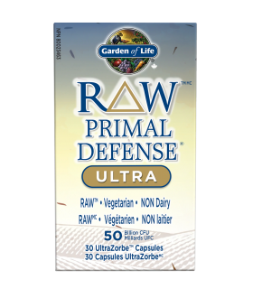 RAW  Primal Defense Ultra 50Billion Shelf Stable 30 Vegi Capsules | Safest & Easiest Shopping Vitamins Online | VITASHOP