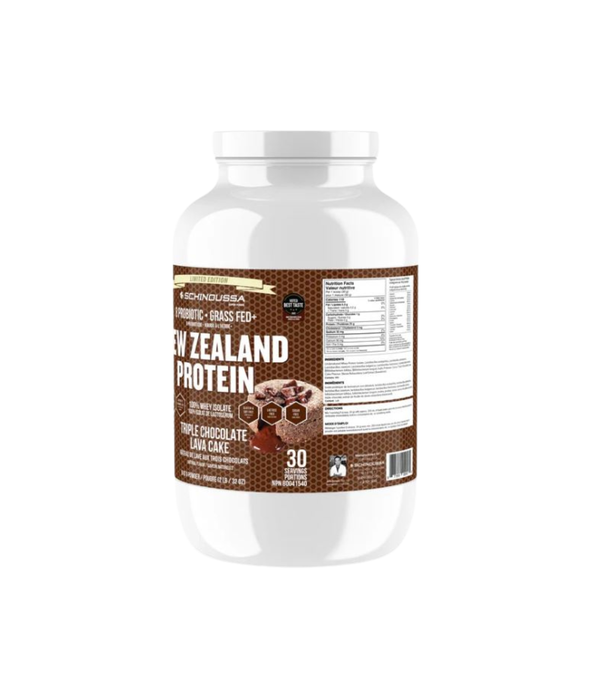 Schinoussa Superfoods New ZEAland TRIPLE CHOCOLATE LAVA CAKE WHEY PROTEIN 840 g