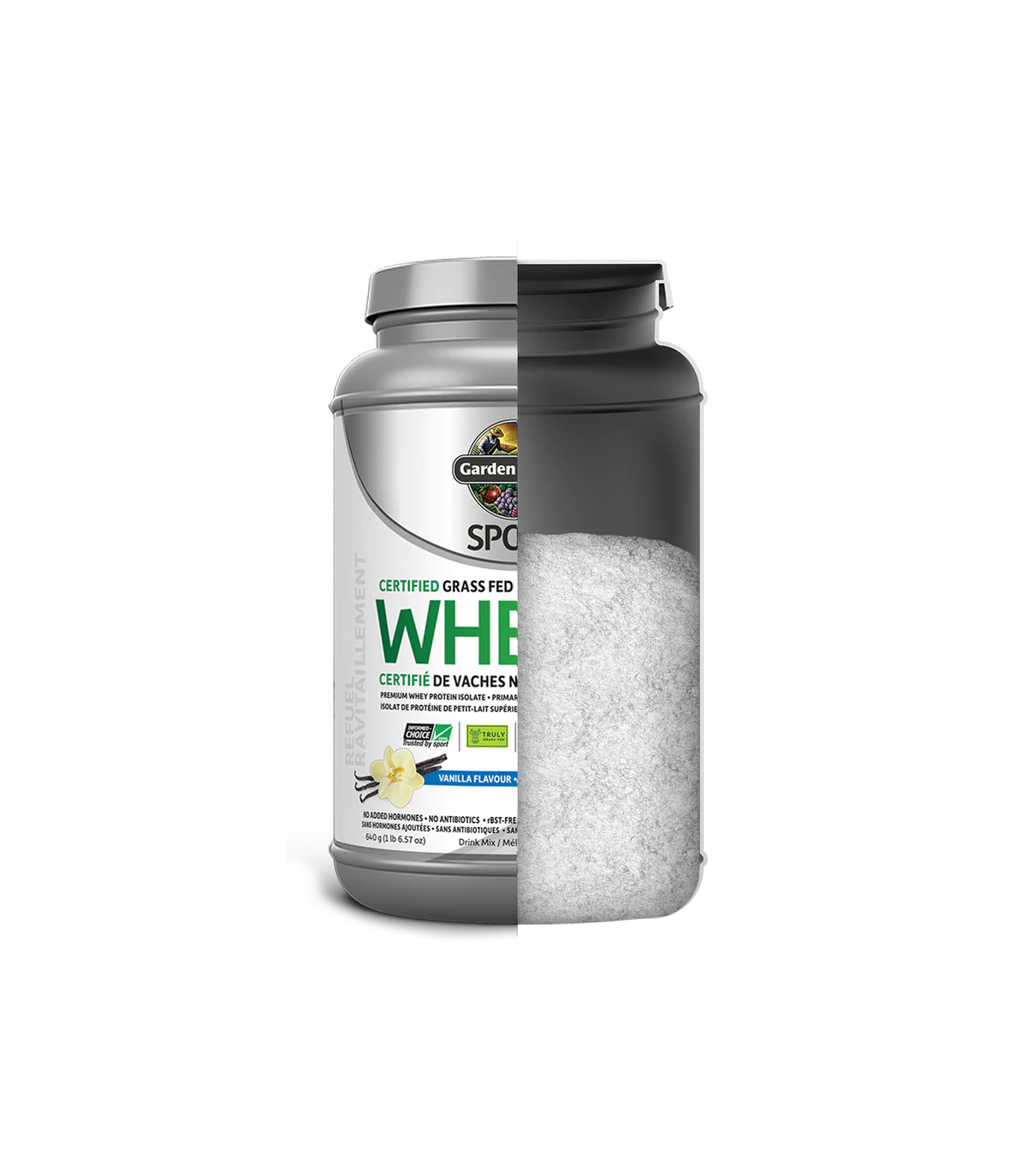 SPORT Certified Grass Fed Whey, Vanilla 652 g | Safest & Easiest Shopping Vitamins Online | VITASHOP