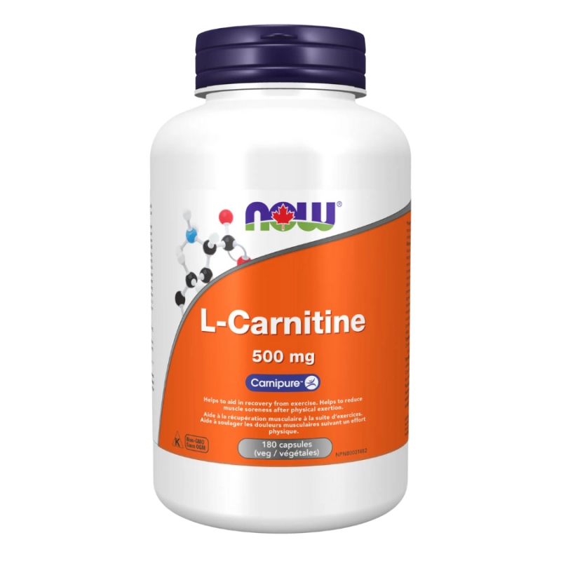 NOW Foods L-Carnitine 500 mg, 180 Capsules | 每天不同折扣, 全网最低价格 | 种类齐全的保健品店铺 VITASHOP, 只有你想不到, 没有你买不到 !