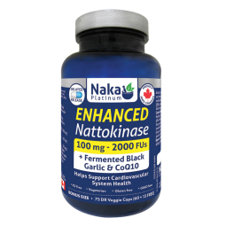 Naka 플래티넘 향상된 Nattokinase 100 mg 75 Veggie 캡