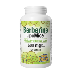 Natural Factors 小檗碱 LipoMicel 500 毫克 120 粒软胶囊 | 每天不同折扣, 全网最低价格 | 种类齐全的保健品店铺 VITASHOP, 只有你想不到, 没有你买不到 !