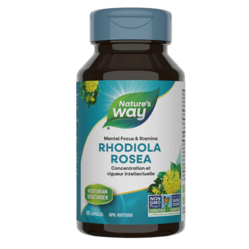 Nature's Way 네이처스 웨이 Rhodiola Rosea 60 식물성 캡슐 | 매일 업데이트되는 특가 상품 | VITASHOP