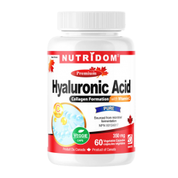 Nutridom Acide hyaluronique avec Vitamine C 60 Caps