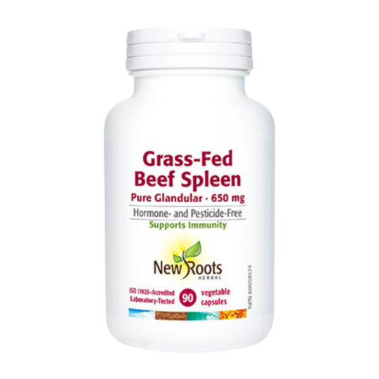 New Roots Herbal Spleen PureGlandular 650 mg 90 Capsules