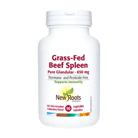 New Roots Herbal Spleen PureGlandular 650 mg 90 Capsules