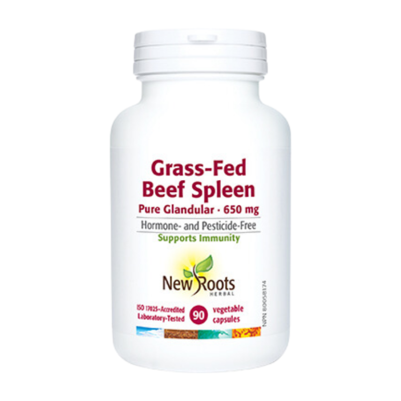 New Roots Herbal Spleen PureGlandular 650 mg 90 Capsules