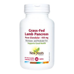 New Roots Herbal Grass-Fed Lamb Pancreas Pure Glandular 450 mg 90 Tablets