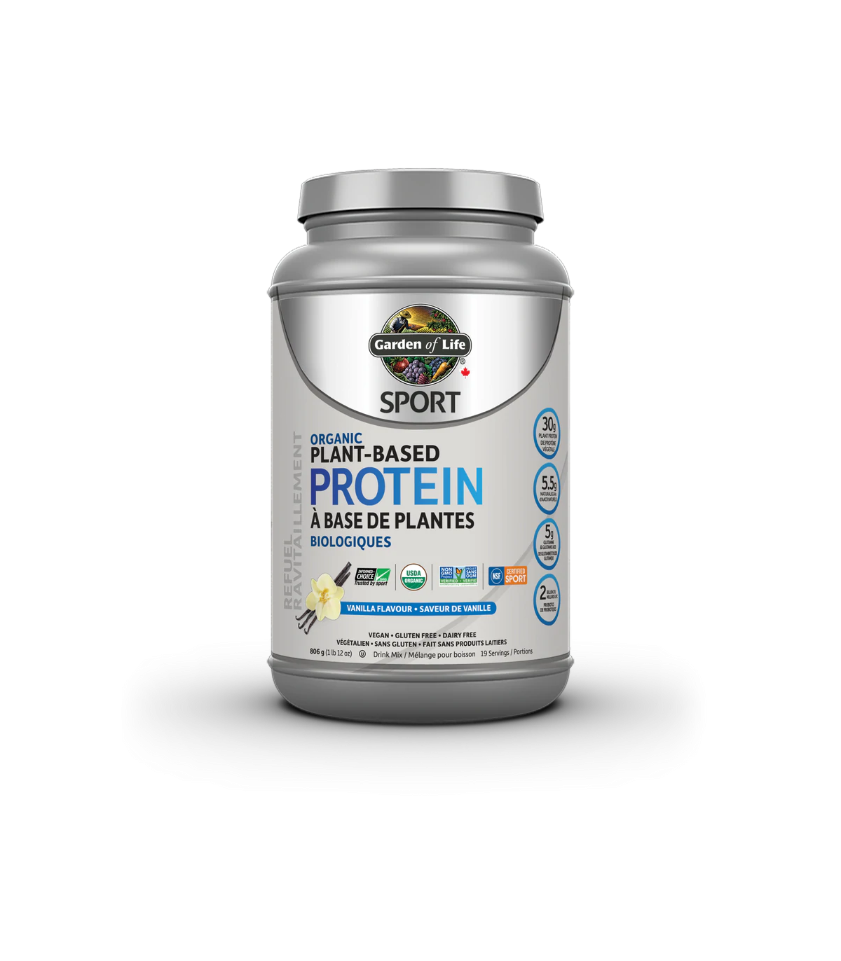 Garden of Life SPORT Organic Plant Based Protein, Vanilla 806 g | Unbeatable Prices, Daily Deals | VITASHOP