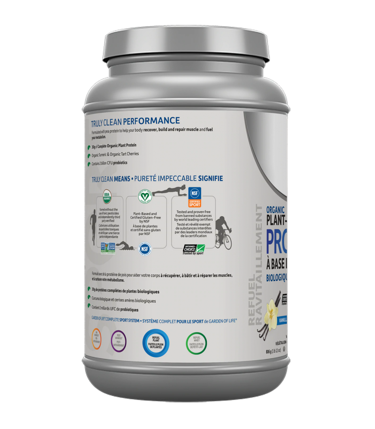 Garden of Life SPORT Organic Plant Based Protein, Vanilla 806 g | Unbeatable Prices, Daily Deals | VITASHOP