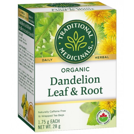 Traditional Medicinals Organic Dandelion Leaf & Root Tea 16 Tea Bags | Unbeatable Prices, Daily Deals | VITASHOP