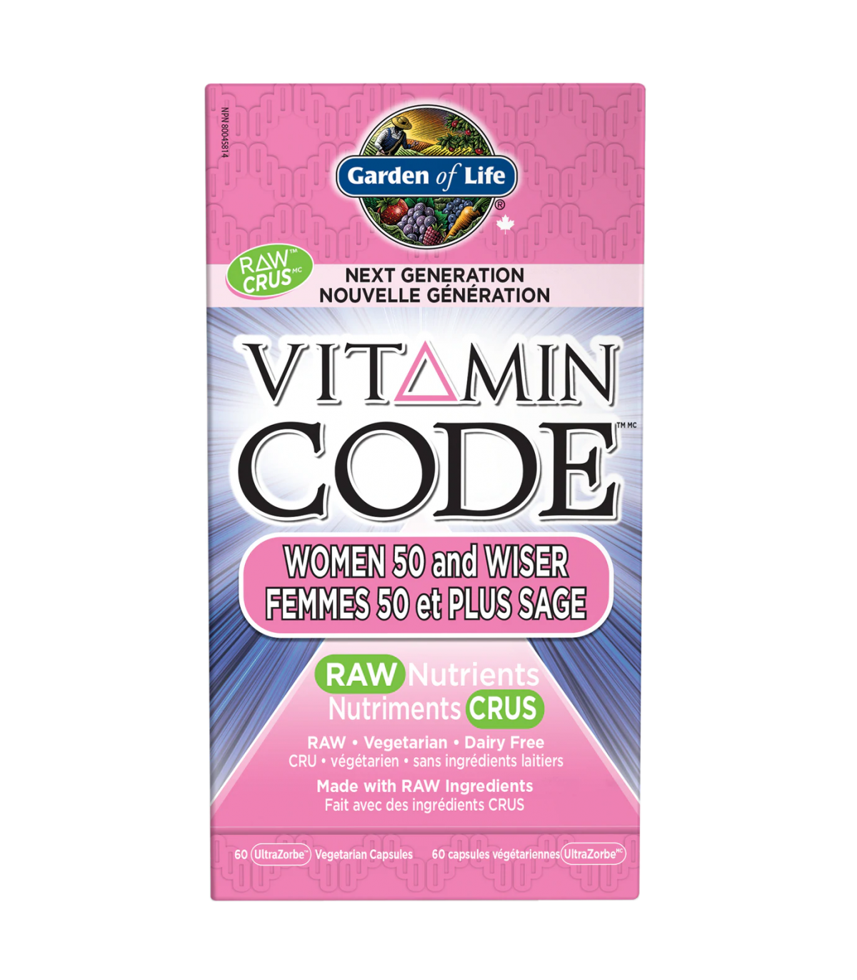Garden of Life Vitamin Code 50 & Wiser Women 60 Vegi Capsules | Unbeatable Prices, Daily Deals | VITASHOP