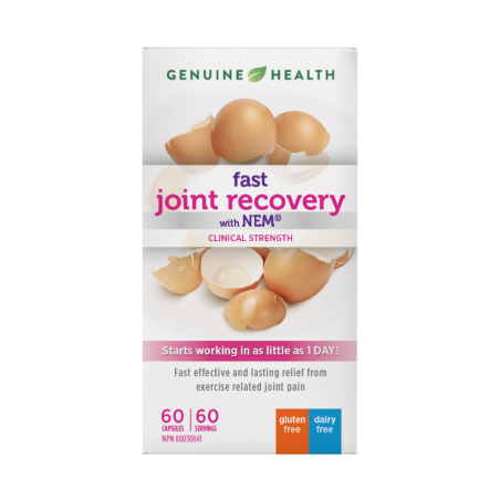 Genuine Health nEM으로 관절 회복을 빠르게, 60캡슐