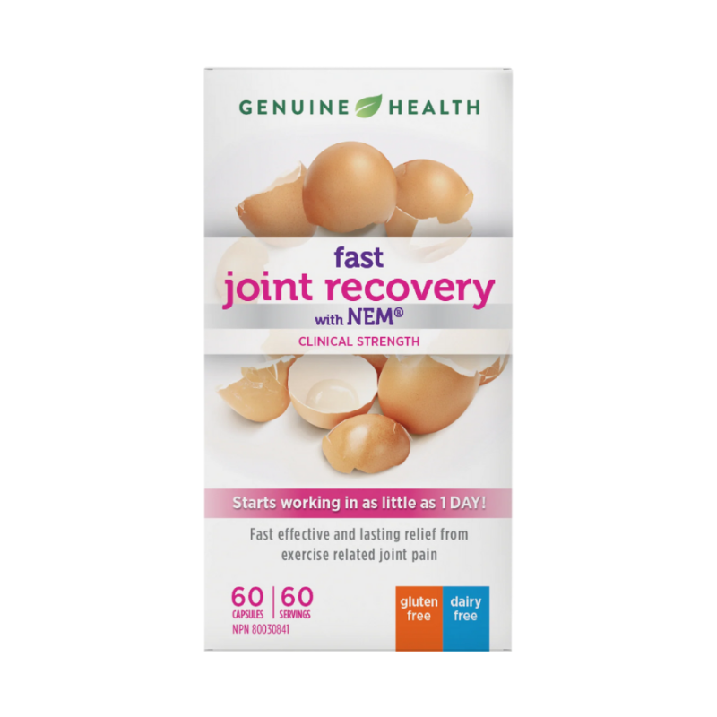 Genuine Health récupération rapide avec NEM, 60 capsules