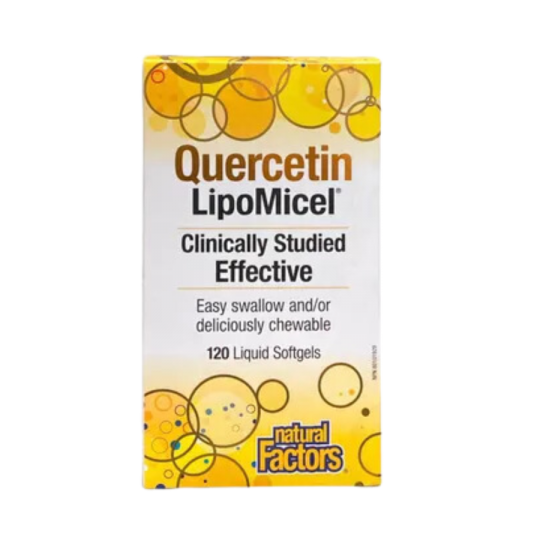 Natural Factors Quercetin LipoMicel Matrix, 120 Softgels | Unbeatable Prices, Daily Deals | VITASHOP