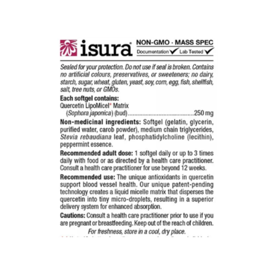 Quercetin LipoMicel Matrix, 120 Softgels | Safest & Easiest Shopping Vitamins Online | VITASHOP