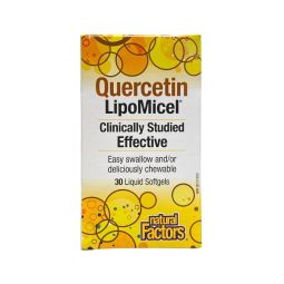Natural Factors Quercetin LipoMicel Matrix 250 mg, 30 Softgels | Unbeatable Prices, Daily Deals | VITASHOP