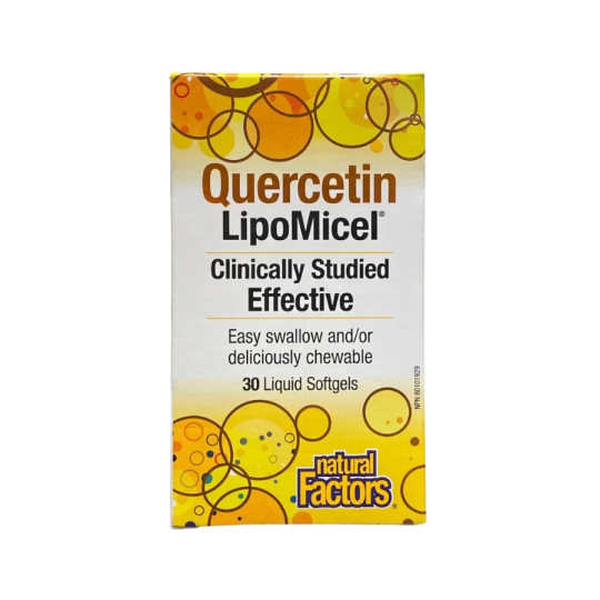 Natural Factors Quercetin LipoMicel Matrix 250 mg, 30 Softgels | Unbeatable Prices, Daily Deals | VITASHOP