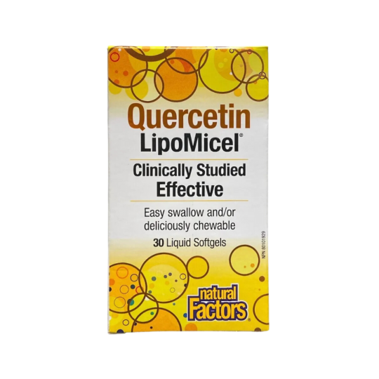 Natural Factors 내추럴 팩터스 Quercetin LipoMicel 매트릭스 250 mg, 30 소프트젤 | 매일 업데이트되는 특가 상품 | VITASHOP