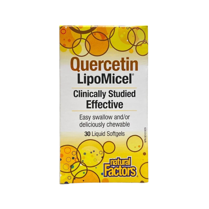 Natural Factors 내추럴 팩터스 Quercetin LipoMicel 매트릭스 250 mg, 30 소프트젤 | 매일 업데이트되는 특가 상품 | VITASHOP