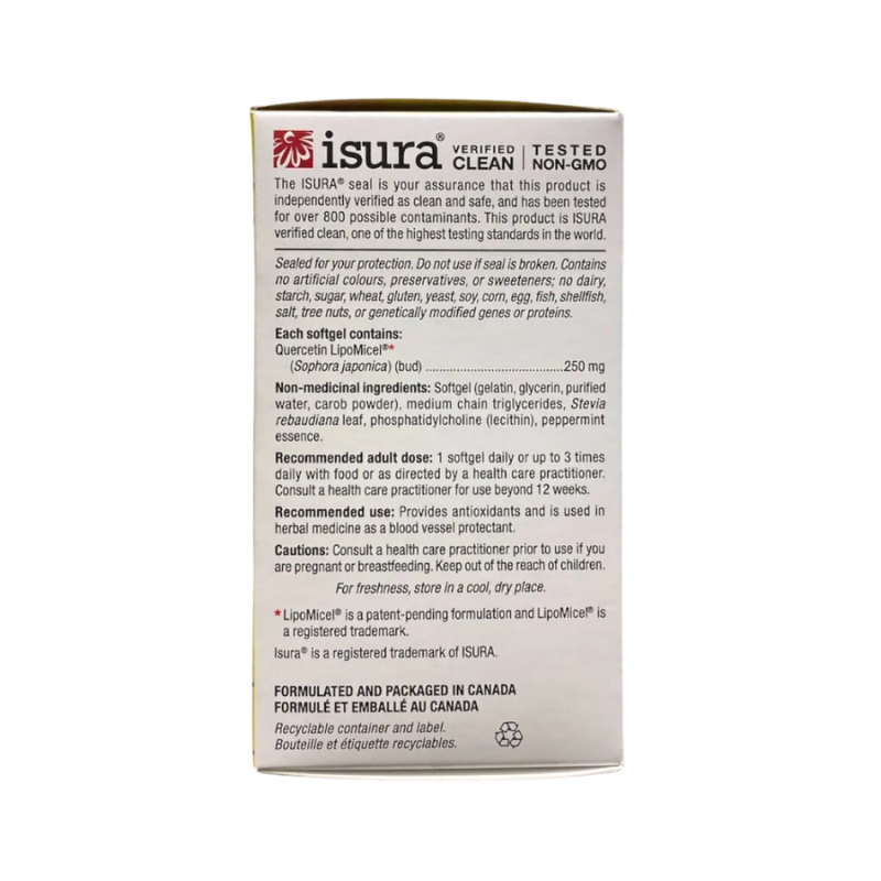 Quercétine LipoMicel Matrix 250 mg | Safest & Easiest Shopping Vitamins Online | VITASHOP