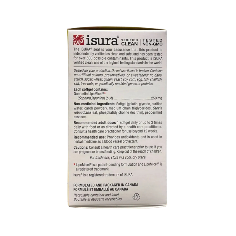Natural Factors 내추럴 팩터스 Quercetin LipoMicel 매트릭스 250 mg, 30 소프트젤 | 매일 업데이트되는 특가 상품 | VITASHOP