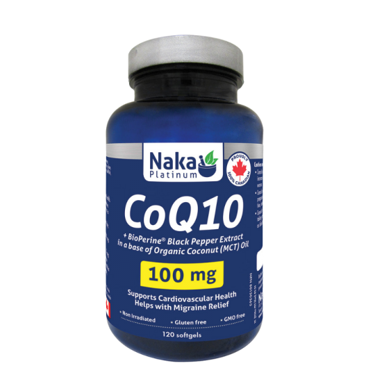 Naka (Bonus Size) Platinum CoQ10 100mg - 120 softgels