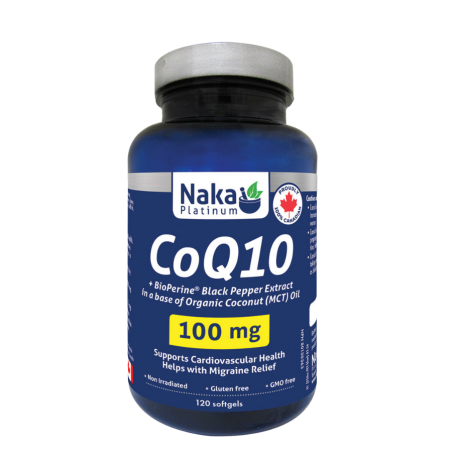 Naka (Bonus Size) Platinum CoQ10 100mg - 120 softgels