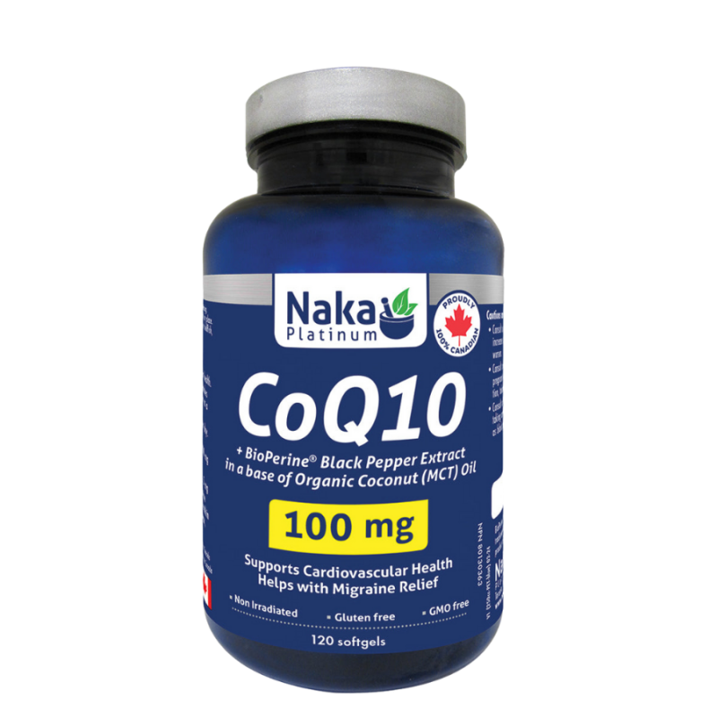 Naka (Bonus Size) Platinum CoQ10 100mg - 120 softgels
