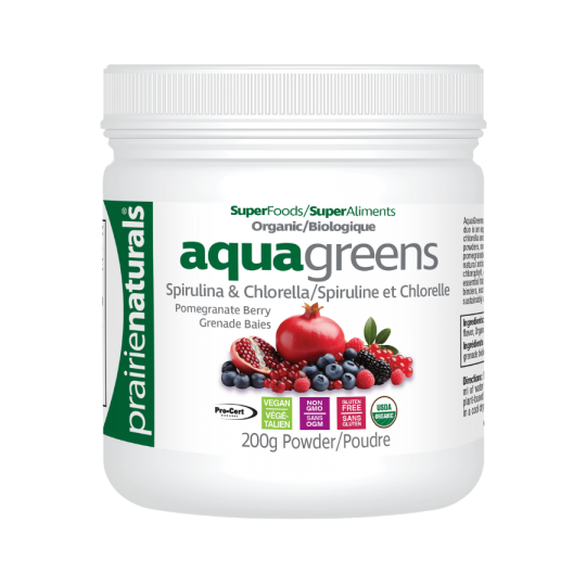 Prairie Naturals 有机 Aqua Greens 石榴浆果味 200 克