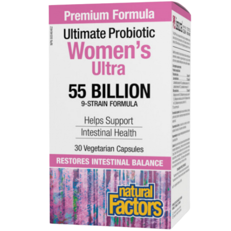 Natural Factors Ultimate 프로바이오틱 여성 울트라 55 억 30 vcaps