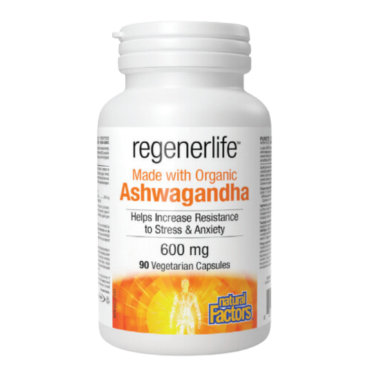 Natural Factors Ashwagandha 600mg 90vcaps