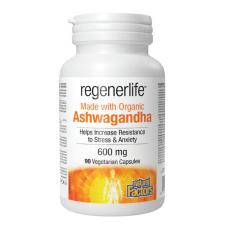 Natural Factors Ashwagandha 600mg 90vcaps