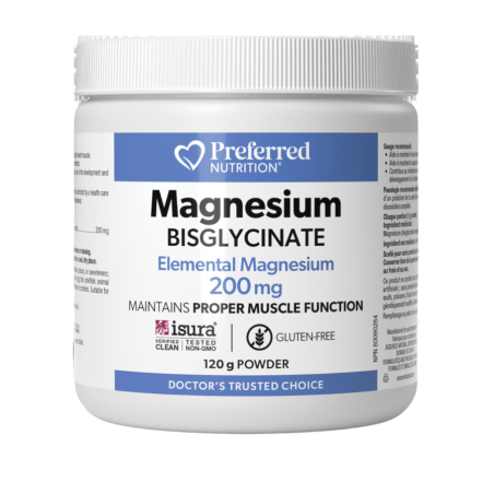 Preferred Nutrition Magnesium Bisglycinate Powder 200 mg, 120 g | Unbeatable Prices, Daily Deals | VITASHOP