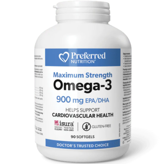 Preferred Nutrition 오메가-3 900 mg EPA/DHA의 90의 Softgels