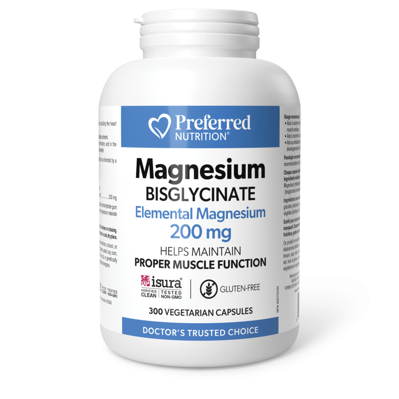 Preferred Nutrition Bisglycinate 植物胶囊200mg,300vcaps