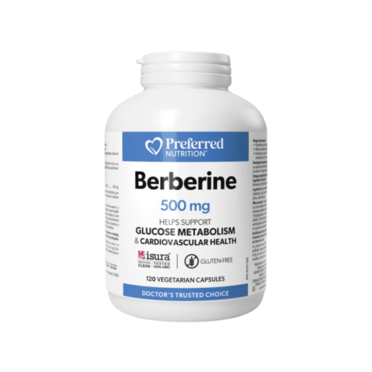 Preferred Nutrition Berberine 500mg 120 Vegi Capsules | Unbeatable Prices, Daily Deals | VITASHOP