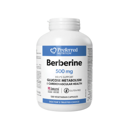 Preferred Nutrition Berberine 500mg 120 Vegi Capsules | Unbeatable Prices, Daily Deals | VITASHOP