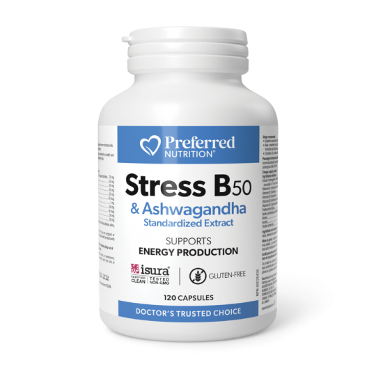 Preferred Nutrition 프리퍼드 뉴트리션 슈퍼 스트레스 B50 컴플렉스 120캡슐 | 매일 업데이트되는 특가 상품 | VITASHOP