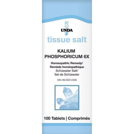 UNDA Kalium phosphoricum 6X Tissue Salt 100 Tablets