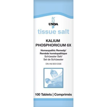 UNDA Kalium phosphoricum 6X Tissue Salt 100 Tablets