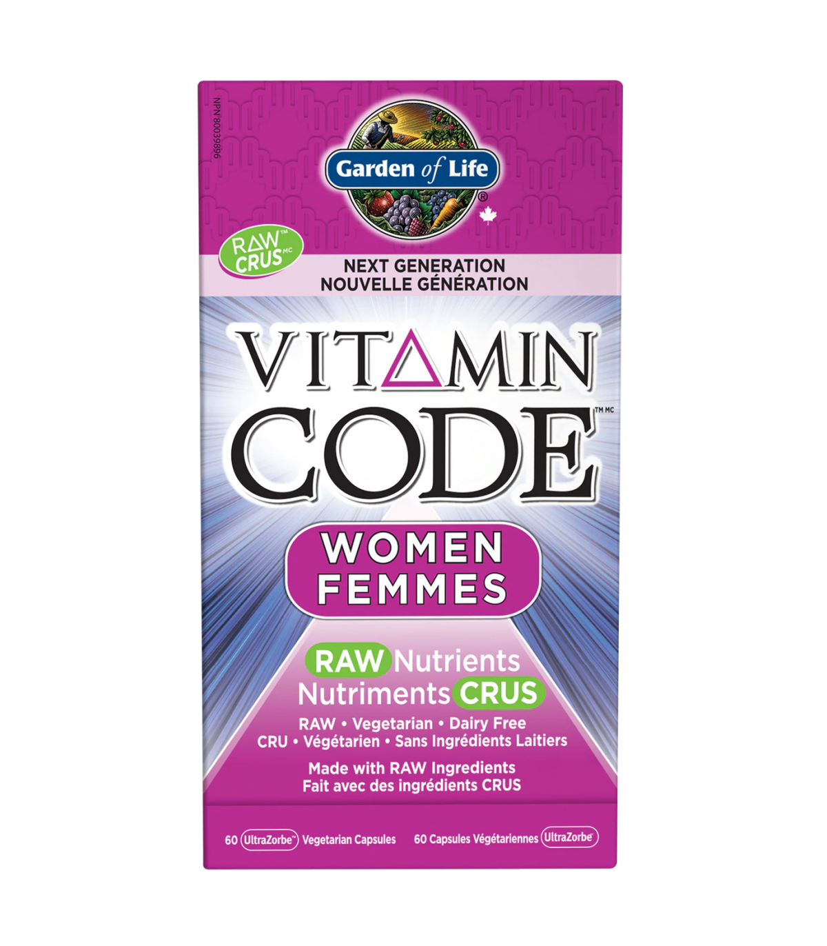 Vitamin Code Women RAW Nutrients 60 Vegi Capsules | Safest & Easiest Shopping Vitamins Online | VITASHOP