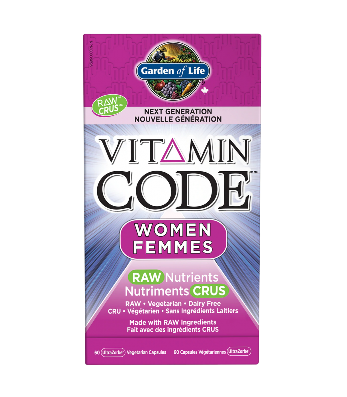 Vitamin Code Women RAW Nutrients 60 Vegi Capsules | Safest & Easiest Shopping Vitamins Online | VITASHOP